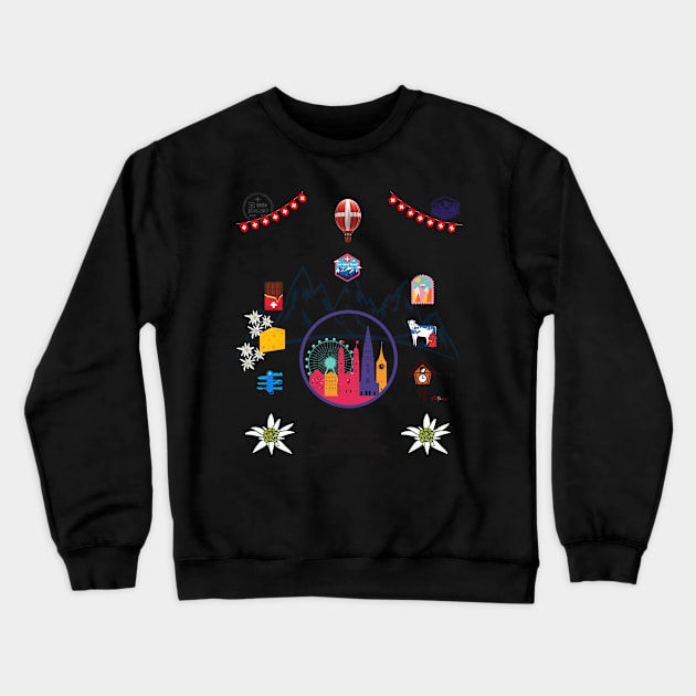 Switzerland lover Crewneck Sweatshirt by Funtomass